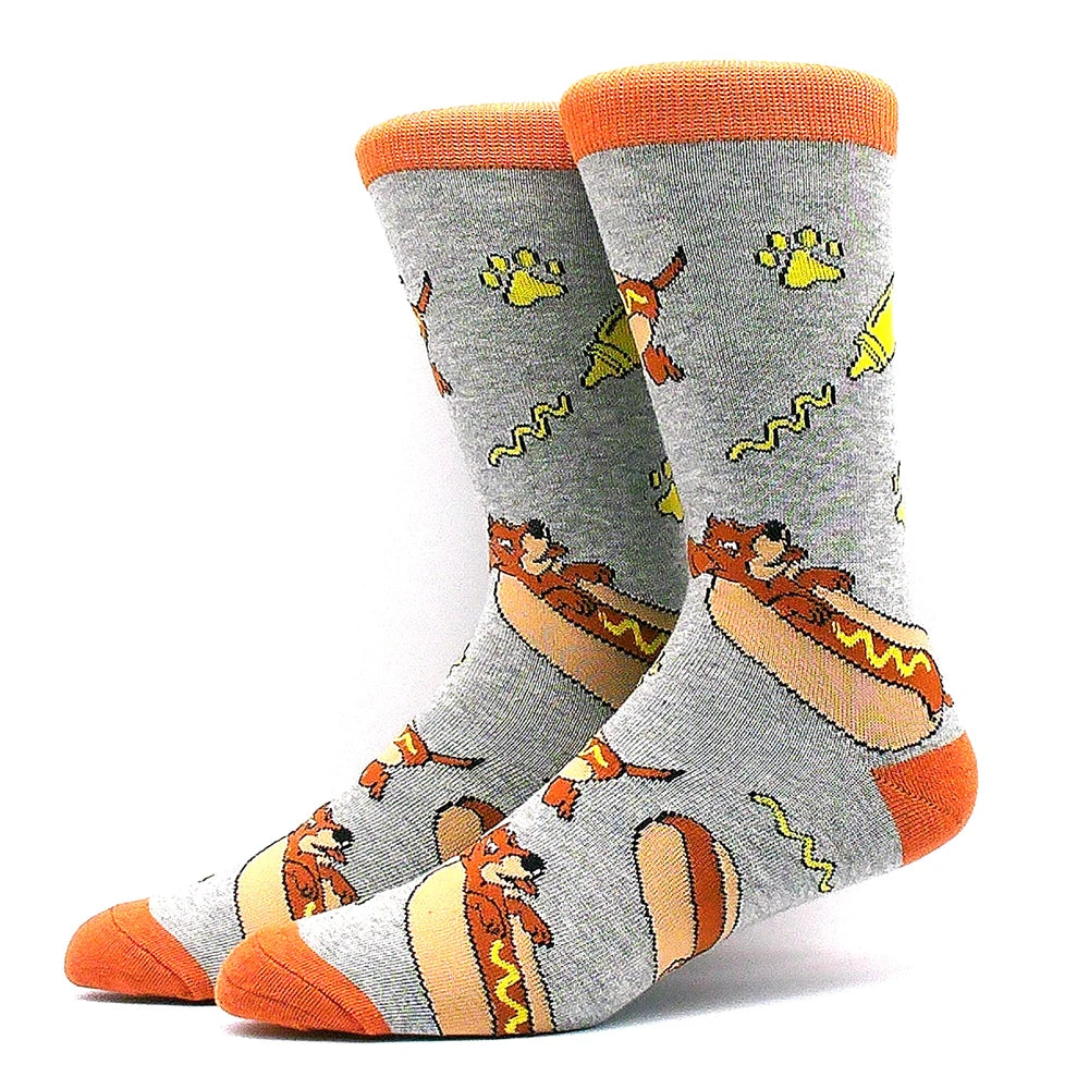 Lustige Alien- und Dinosauriersocken aus Baumwolle – Crazy Shark & Planet Designs