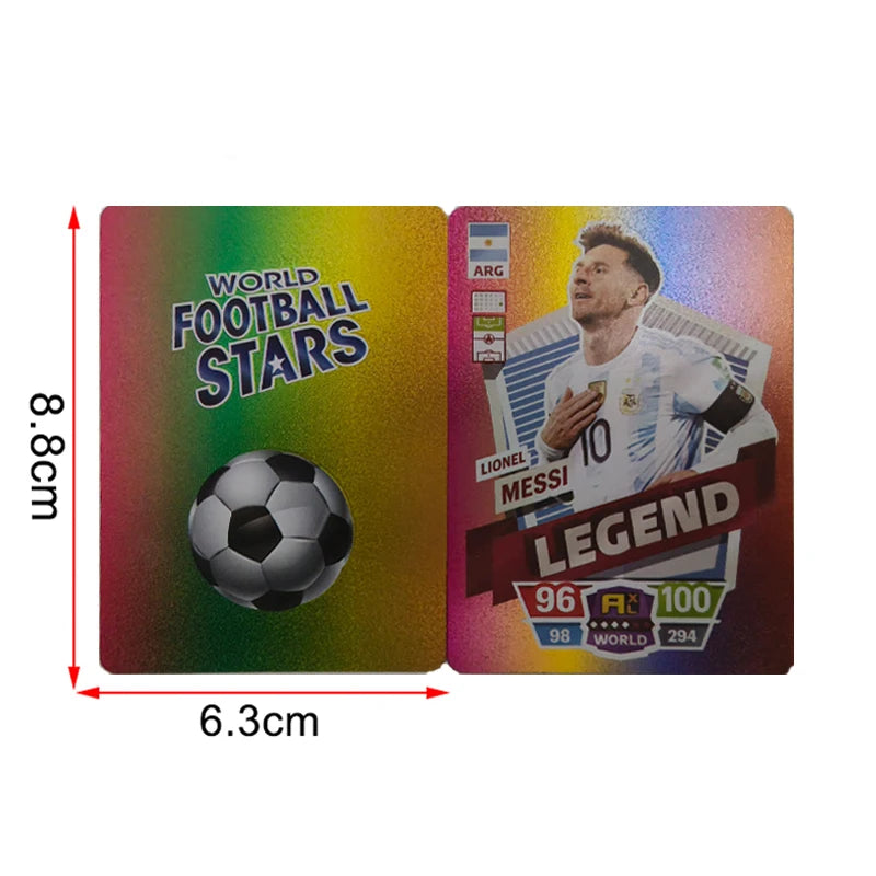27-55Pcs Ballsuperstar Colour Card Star Limited Edition Signature Series Trading Football Player Card