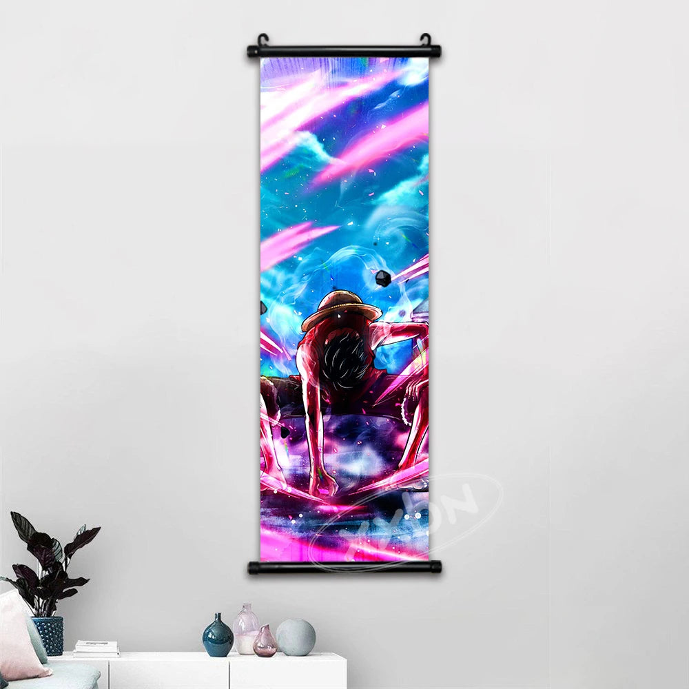 One Piece Anime Wall Art Interior Canvas Prints Zoro Painting Luffy Gear 5 Poster