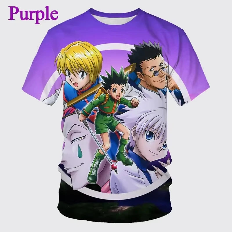 Hunter X Hunter 3D Print T-Shirt – Unisex Summer Fashion Harajuku Streetwear Tee