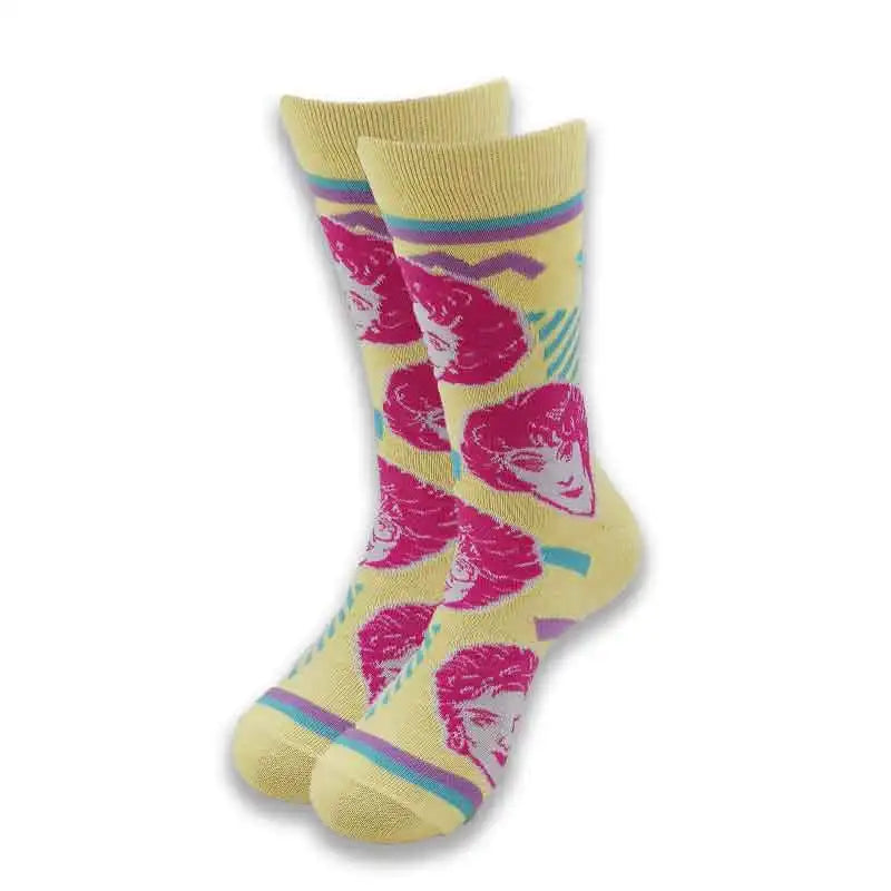 Lustige Socken mit Cartoon-Anime-Motiv – Hip-Hop-Aufdruck, originelle und bequeme Unisex-Skateboard-Crew-Socken