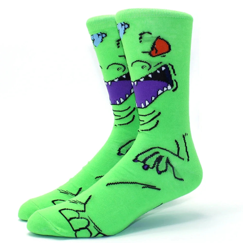 Modische Anime-Socken – Lustiger Hip-Hop-Stil mit hochwertigen Cartoon-Mustern