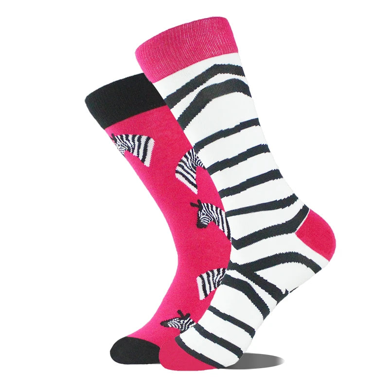 AB Happy Cotton Chaussettes amusantes Panda Duck Crazy Design Sokken