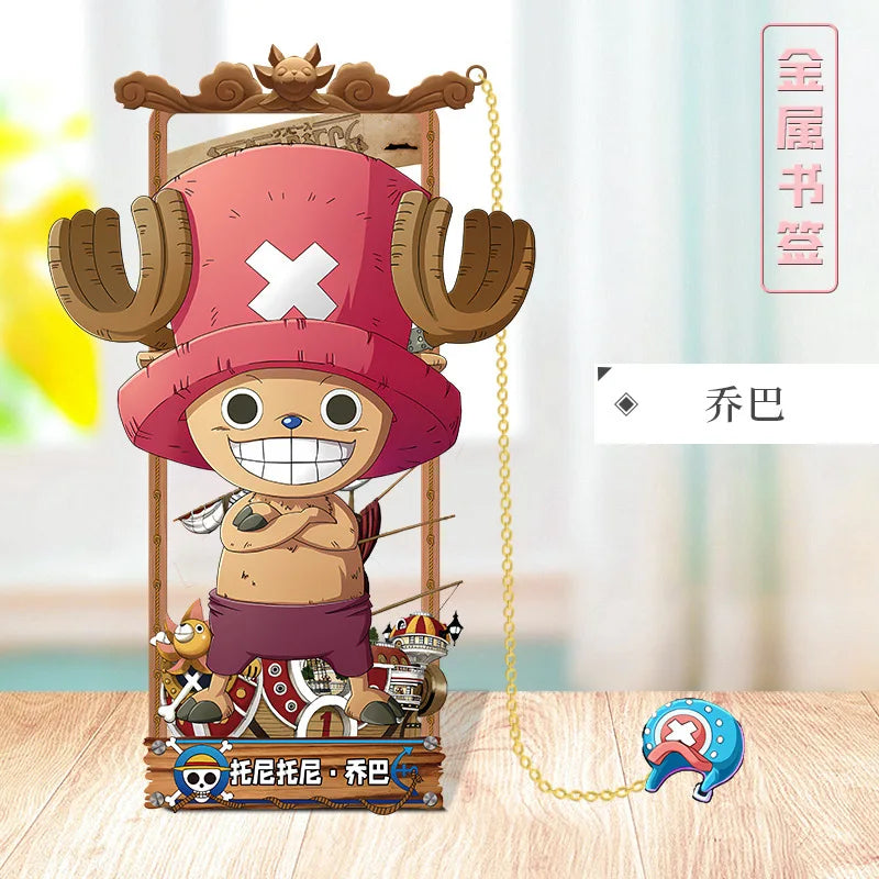 ONE PIECE Metal Bookmarks with Various Cartoon Characters for Cosplay