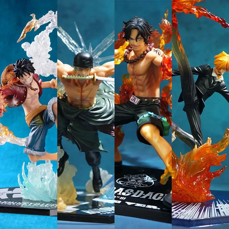 One Piece Anime Monkey D. Luffy Roronoa Ace Vinsmoke Sanji Actionfiguren PVC Modell Sammlerstück