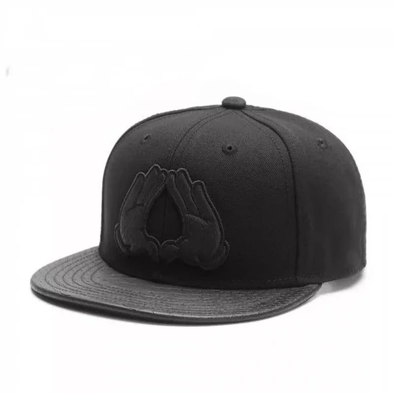 PANGKB Difuzed Cartoon Big Eyes Cookie Bite Snapback-Mütze – Verstellbare Outdoor-Sportkappe