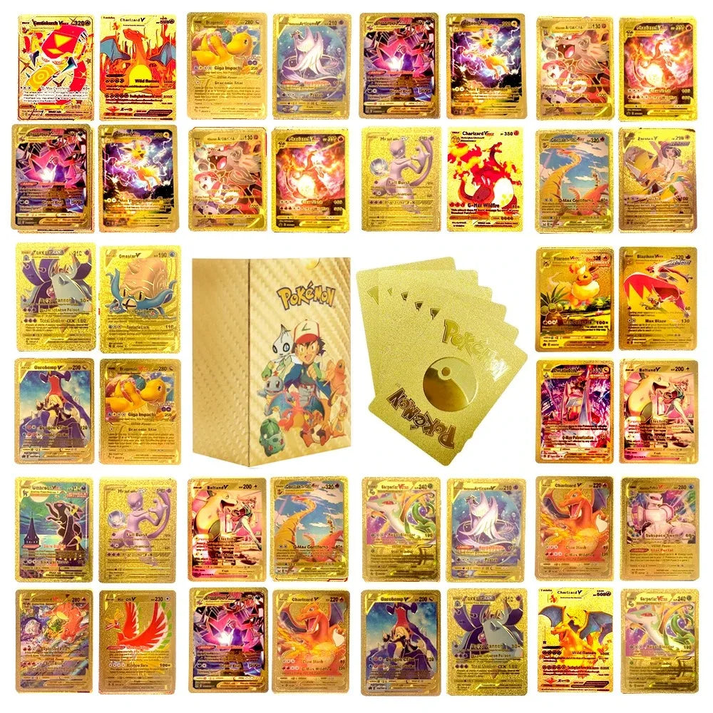 27–110 Stück Pokemon-Karten, Sammelkartenspielzeug