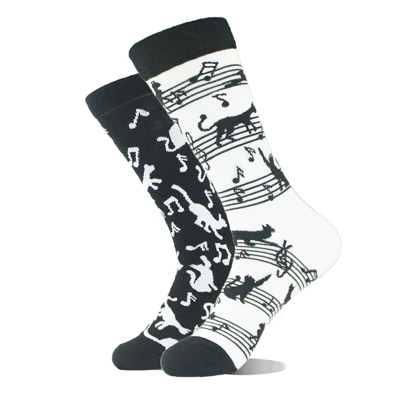 AB Happy Cotton Chaussettes amusantes Panda Duck Crazy Design Sokken