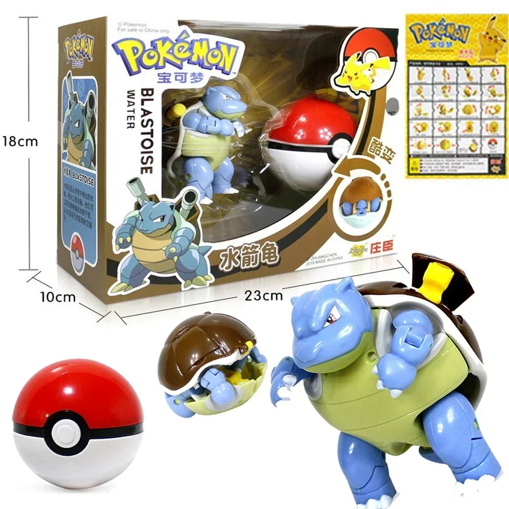 Pokemon Ball Variante Spielzeug Modell Pikachu Jenny Schildkröte Tasche Monster Action Figur Spielzeug