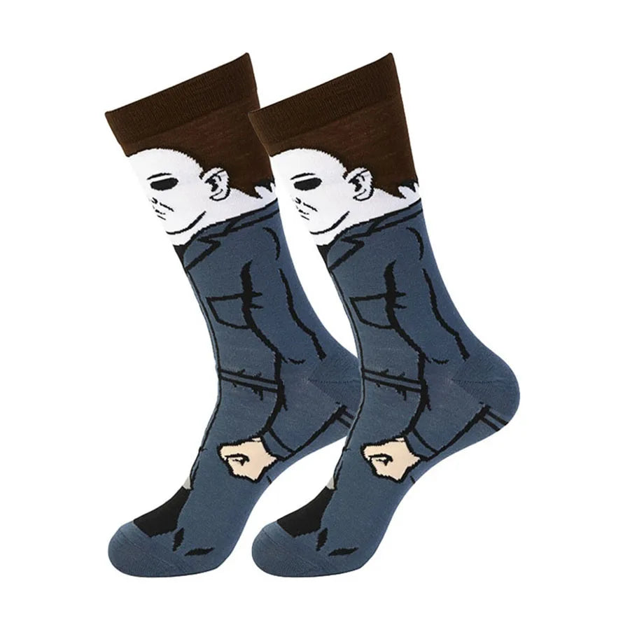 Chucky Cartoon-Socken – Anime-Gamer, Street Fashion Hip-Hop, originelle, lustige Designer-Socken