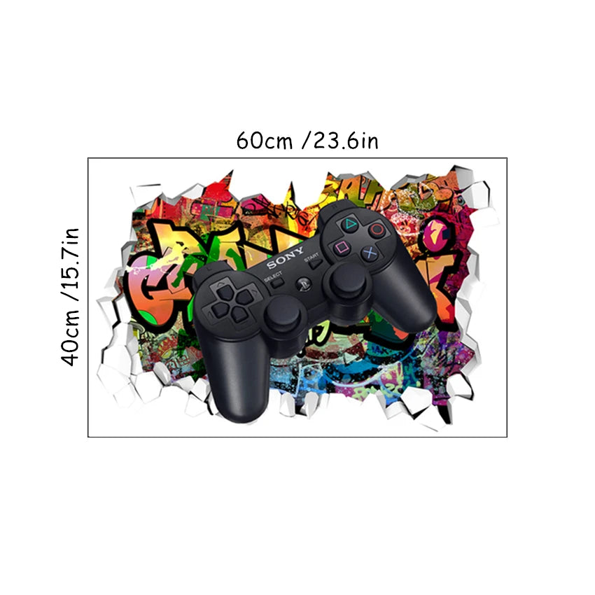 Coole 3D-Wandaufkleber mit Anime-Motiv, Vinyl, für Kinder, Dekoration