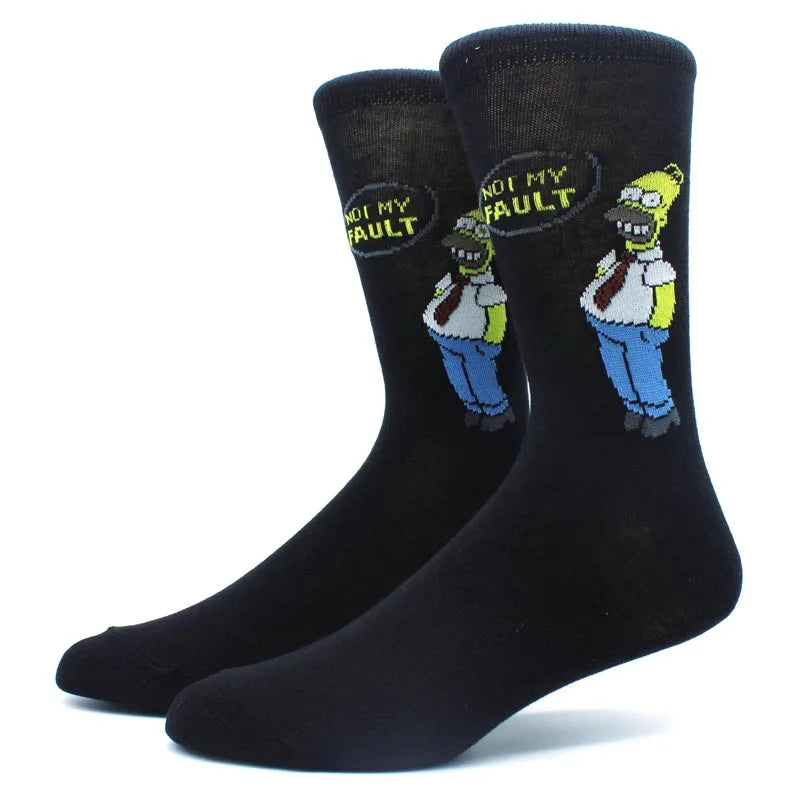 1 Pair Anime Movie Cotton Crew Socks – Role-Playing Calf Socks