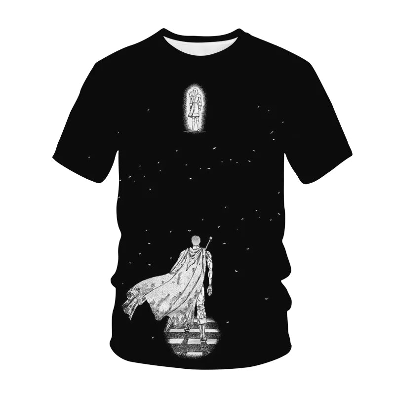 T-shirt Berserk imprimé en 3D pour homme, femme et enfant
