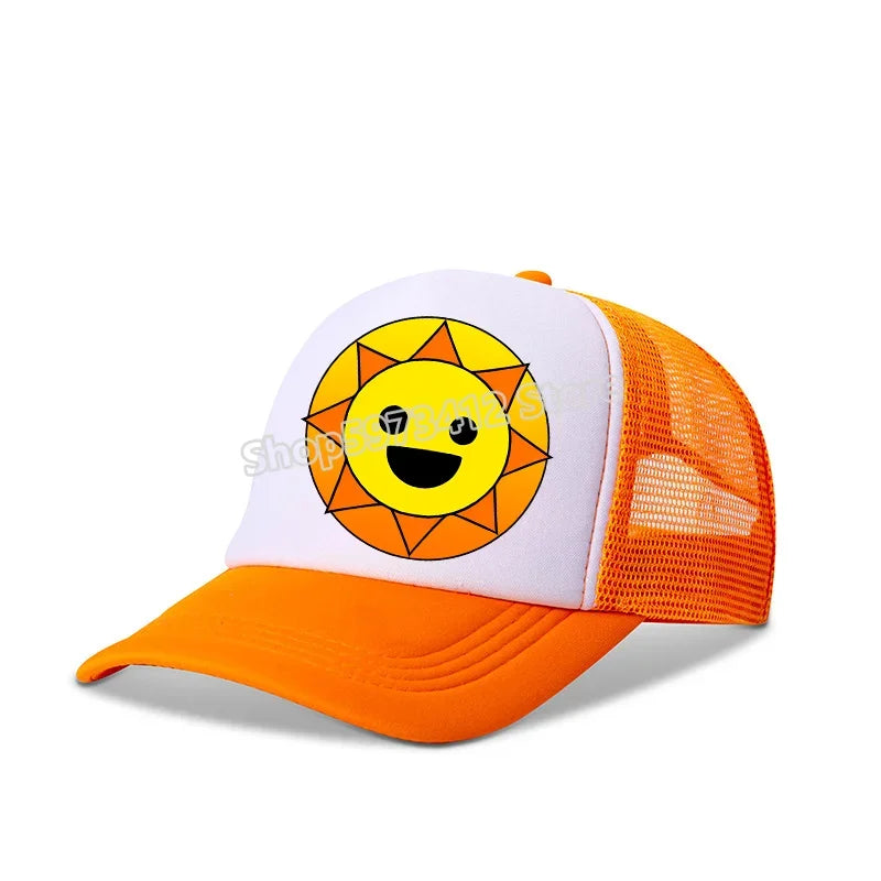 Incredibox Sprunki Kinder-Baseballkappe – Cartoon-Anime, verstellbarer Sonnenhut für Outdoor-Sport und Geburtstagsgeschenke