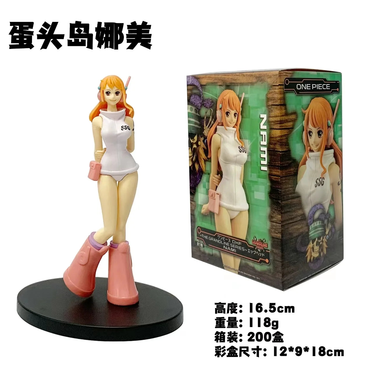 18cm Anime One Piece Die Grandline-Serie Egghead Nami PVC-Modell Japanische Puppen Actionfiguren