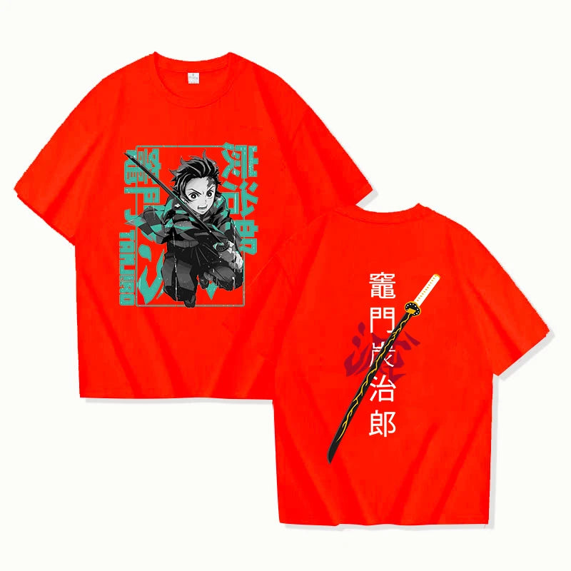 Kamado Tanjirou Graphic T-Shirt Cool Anime Summer Tee