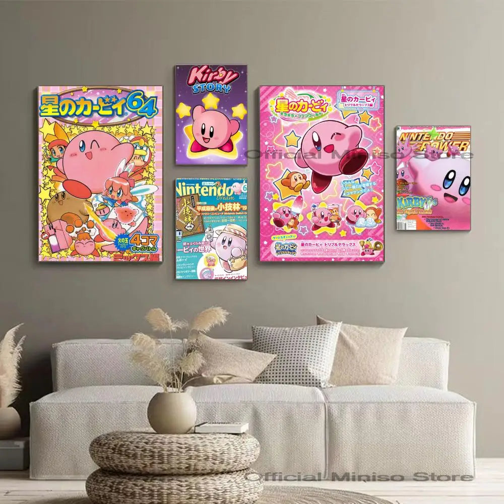 Cartoon Cute K-Kirby Poster Paper Print Art Painting Decoration