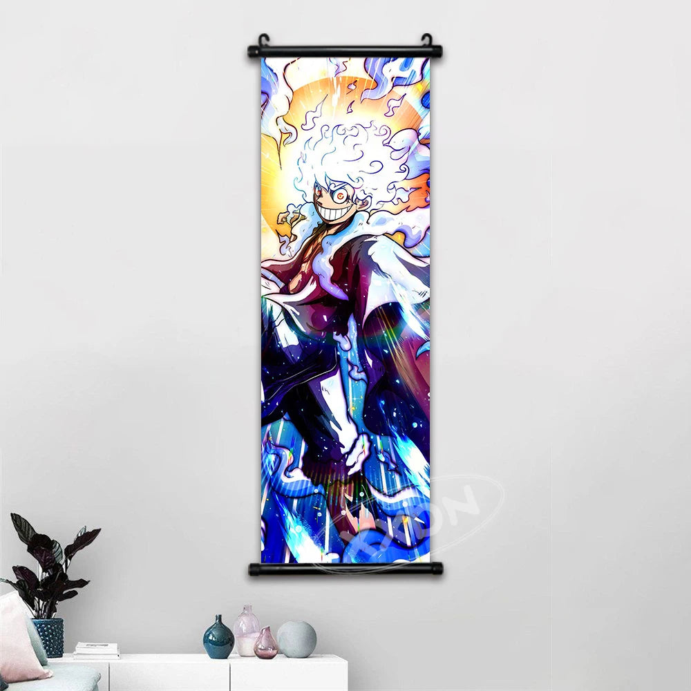 One Piece Anime Wall Art Interior Canvas Prints Zoro Painting Luffy Gear 5 Poster