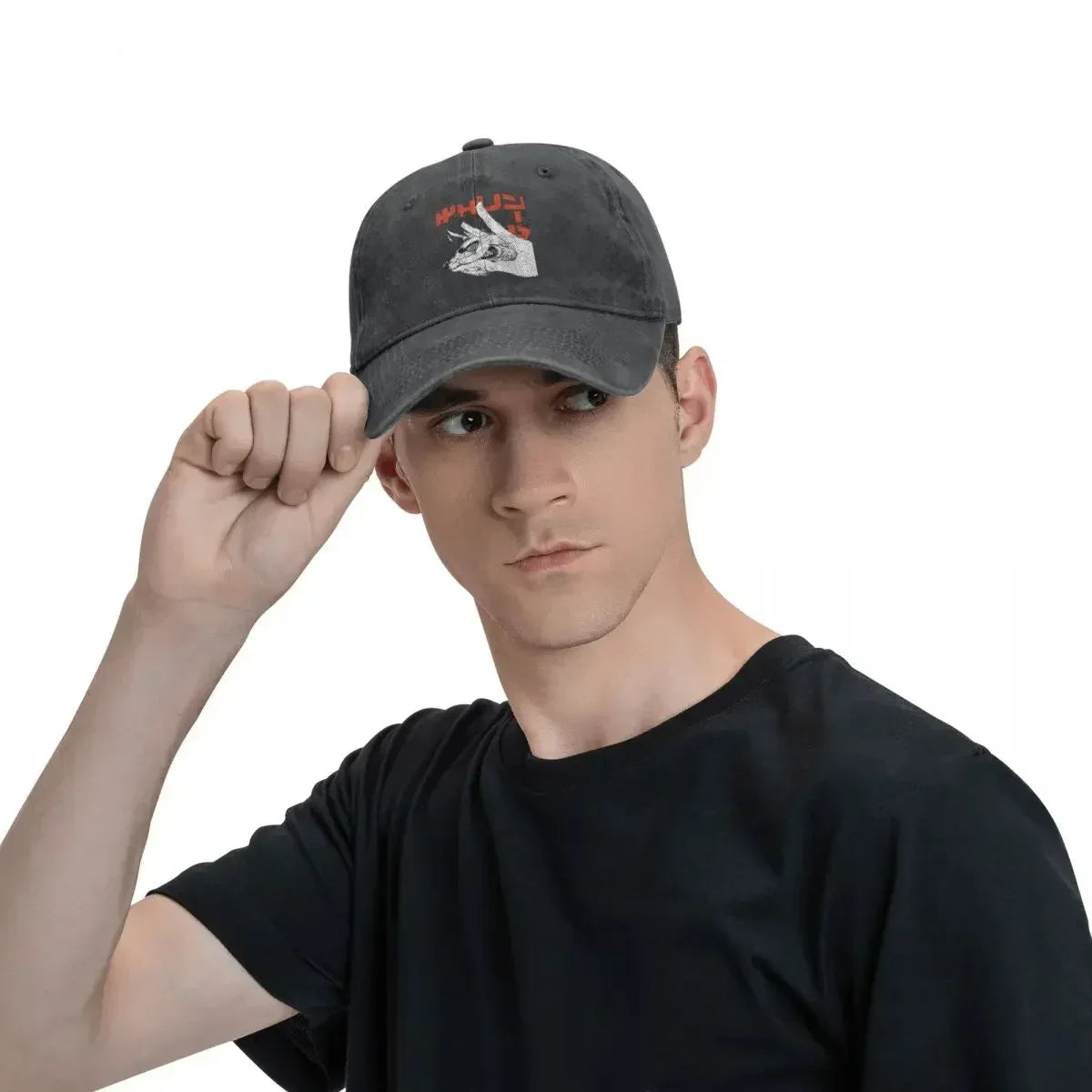 Casquette de baseball Chainsaw Man Anime Multicolor Fox Devil - Chapeau de cowboy unisexe, protection de visière personnalisée