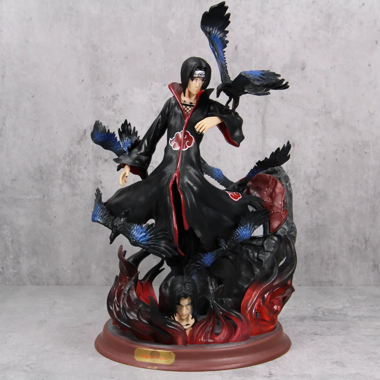 Naruto Uchiha Itachi Crow Hall GK-Statue – handgefertigtes Anime-Modell, Ornament und Sammlergeschenk