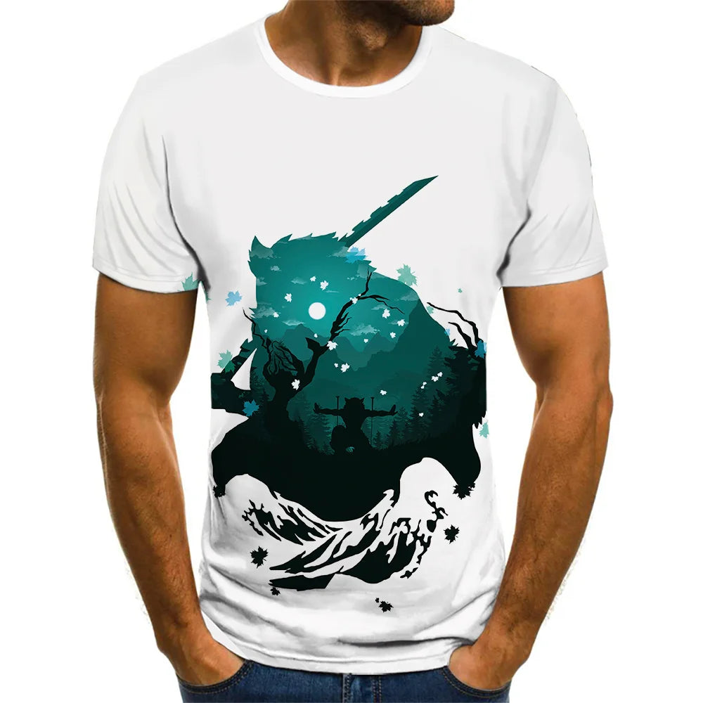 Demon Slayer 3D Print T-Shirt – Unisex Summer Fashion Casual Harajuku Streetwear