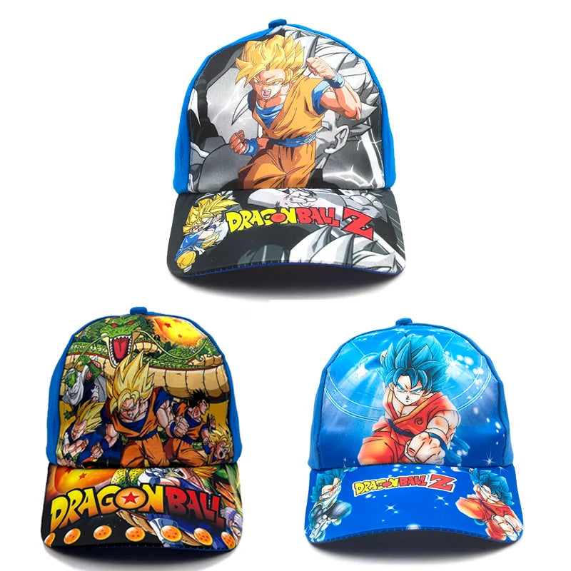 Dragon Ball Z Goku-Baseballkappe: Sonnenhut mit Anime-Motiv für Outdoor-Sport und Geburtstagsgeschenke, Eltern-Kind-Größe erhältlich