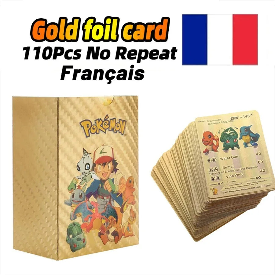 27–110 Stück Pokemon-Karten, Sammelkartenspielzeug