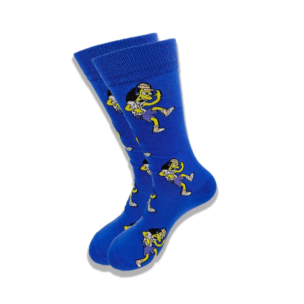 Lustige Socken mit Cartoon-Anime-Motiv – Hip-Hop-Aufdruck, originelle und bequeme Unisex-Skateboard-Crew-Socken