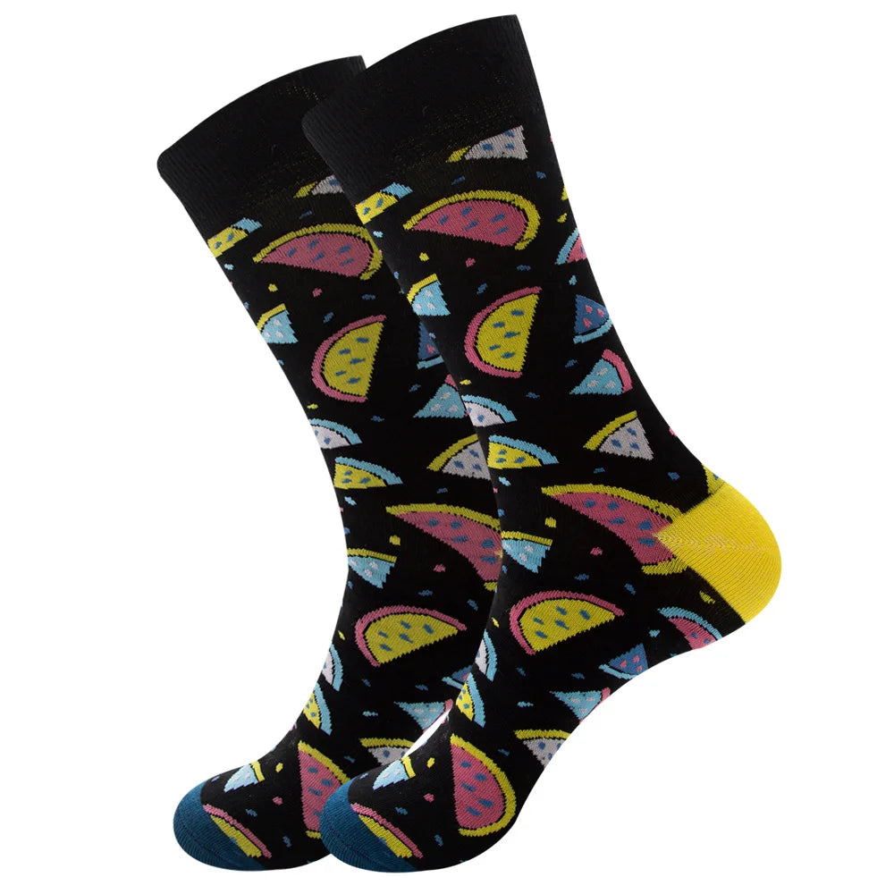 Neuartige Cartoon-Socke aus gekämmter Baumwolle, lustige Crew-Hip-Hop-Socken, dicke lange Socken