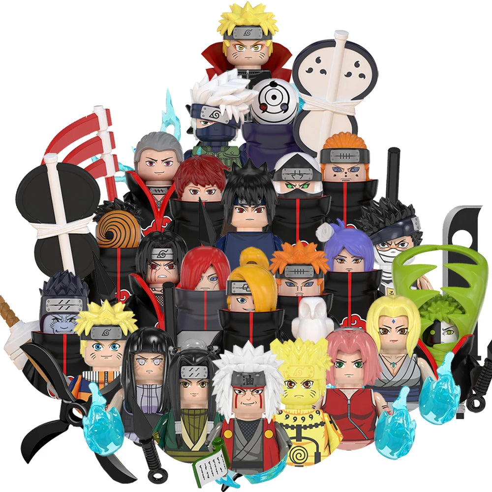 24PCS Anime Cartoon Mini Brick Figuren – Kompatibler Baustein zu