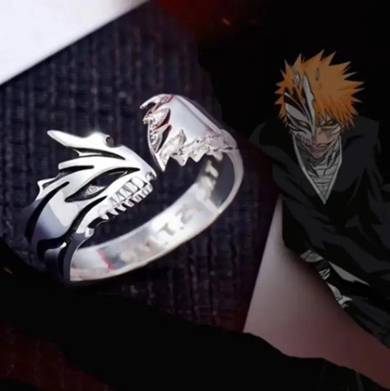 Anime BLEACH Kurosaki Ichigo Ring – Verstellbarer Cosplay-Schmuck