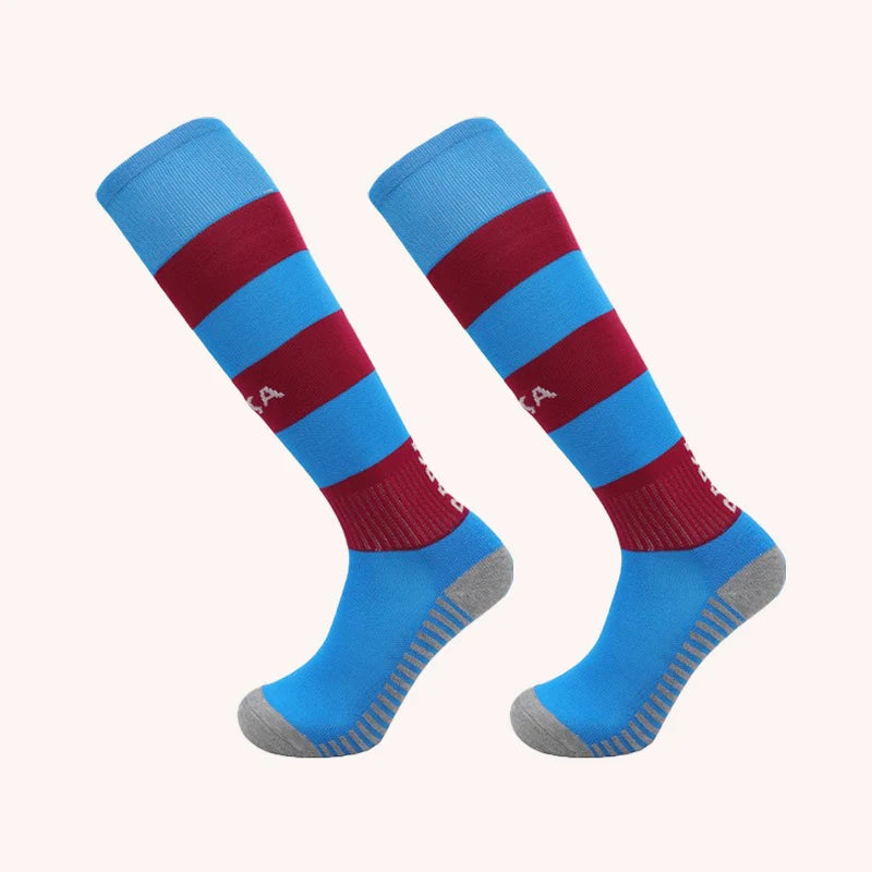 Europäische Fußball-Clubsocken für die Saison 23–24 – Kniehohe Sportsocken für Kinder und Erwachsene