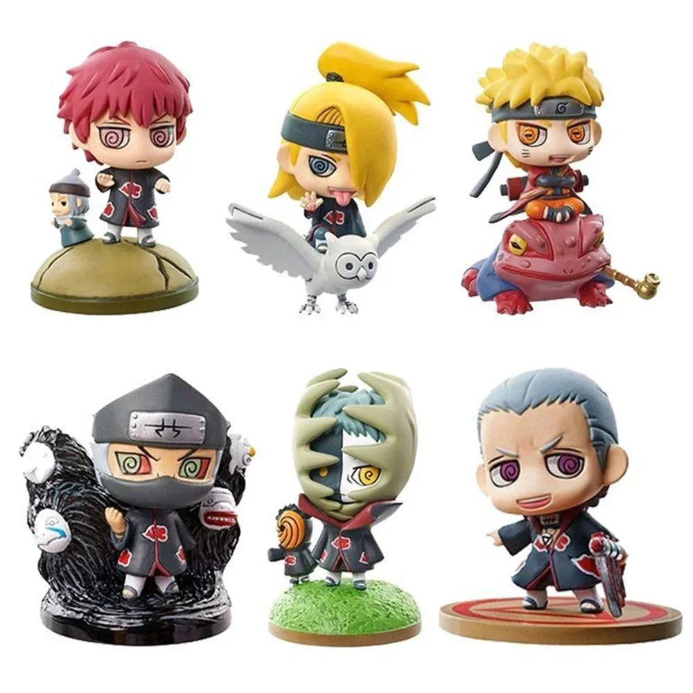 Naruto Shippuden Actionfiguren – Sasuke, Kakashi, Gaara PVC-Sammelstatue, Spielzeuggeschenk