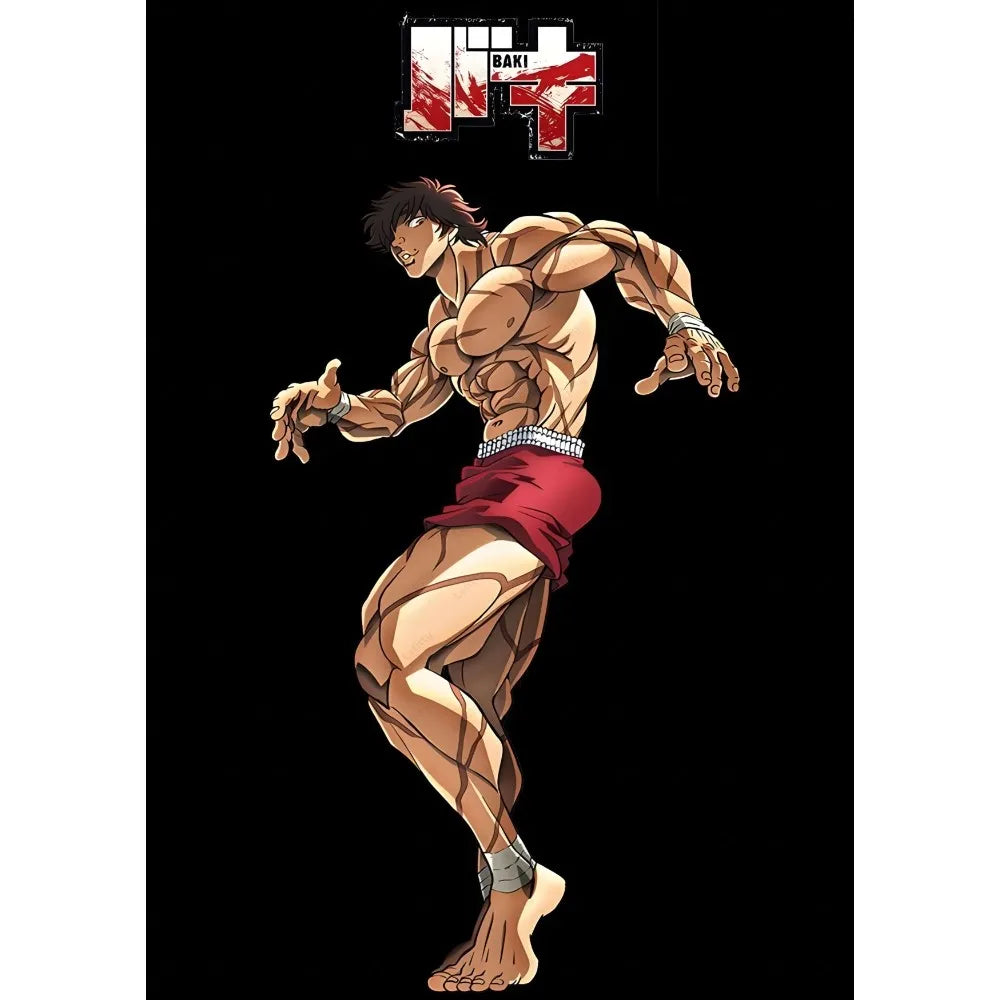 Muscle Men Anime B-Baki The G-Grappler Poster Wall Art Home Living Aesthetic Decor