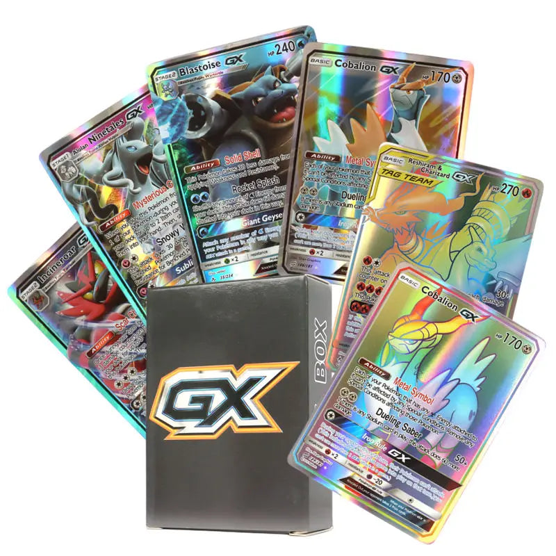 60/100 Stück Pokemon-Karten, alle neuen EX-Obsidian Flames-Booster-Boxen, inklusive Charizard, englische Version