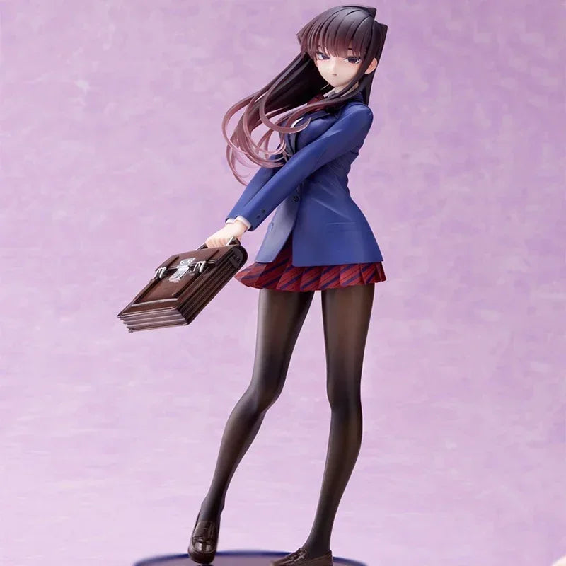 Figurine Anime Komi Shouko de 25 cm - Modèle en PVC en uniforme de Can't Communicate | Figurine d'action Kawaii Komi-san et ornement cadeau