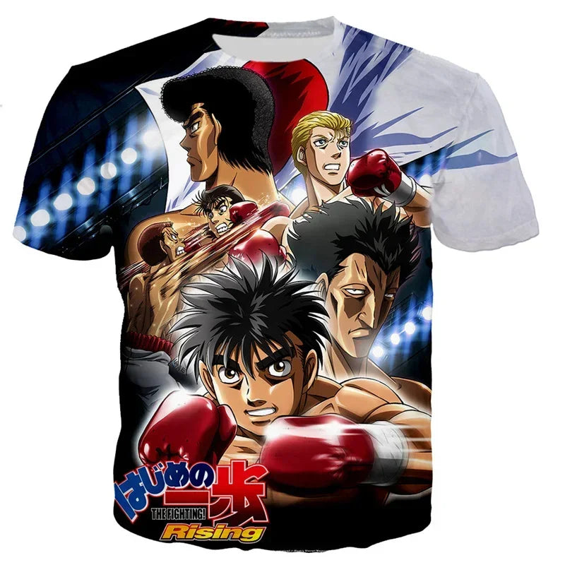 T-shirt streetwear cool avec dessin animé Harajuku