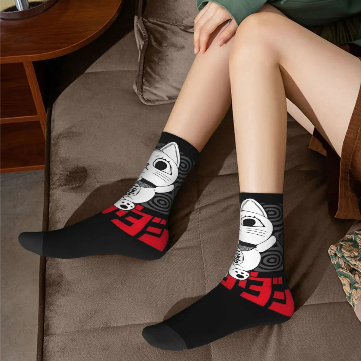 Turbo Granny Dandadan Anime Socken – Polyester Harajuku Strümpfe