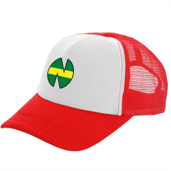 Anime Captain Tsubasa Wakabayashi Genzo Baseballkappe – Rote lässige Cosplay-Mütze für Unisex