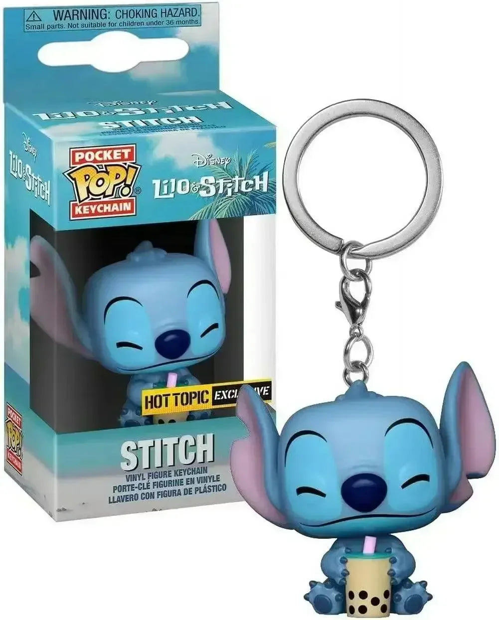 FUNKO POP Disney HULA STITCH Schlüsselanhänger Spielzeug TIKI STITCH LILO SCRUMP Schlüsselanhänger Spielzeug