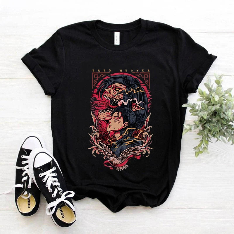 Attack on Titan T-Shirt Kawaii Anime Graphic Tee