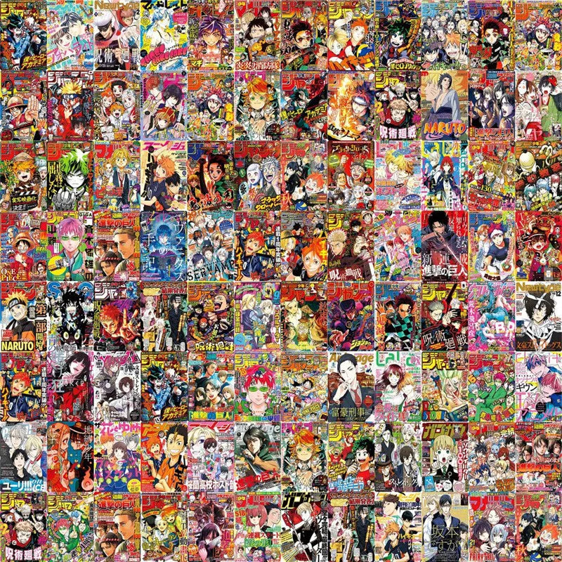 100Pcs Anime Poster Aufkleber ästhetische Graffiti Skateboard Home Poster dekorative