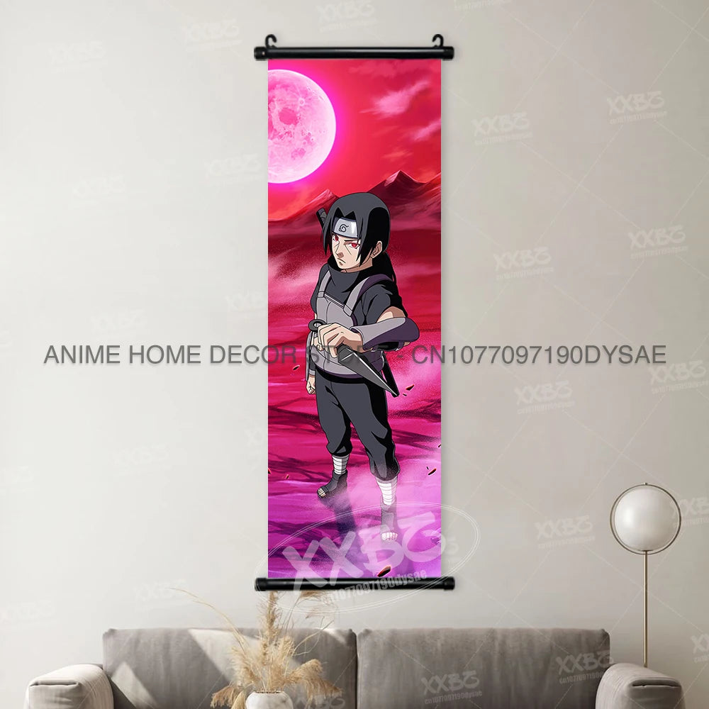 Naruto Posters Scroll Wall Decor Anime Hanging Nara Shikamaru Art Paintings Orochimaru