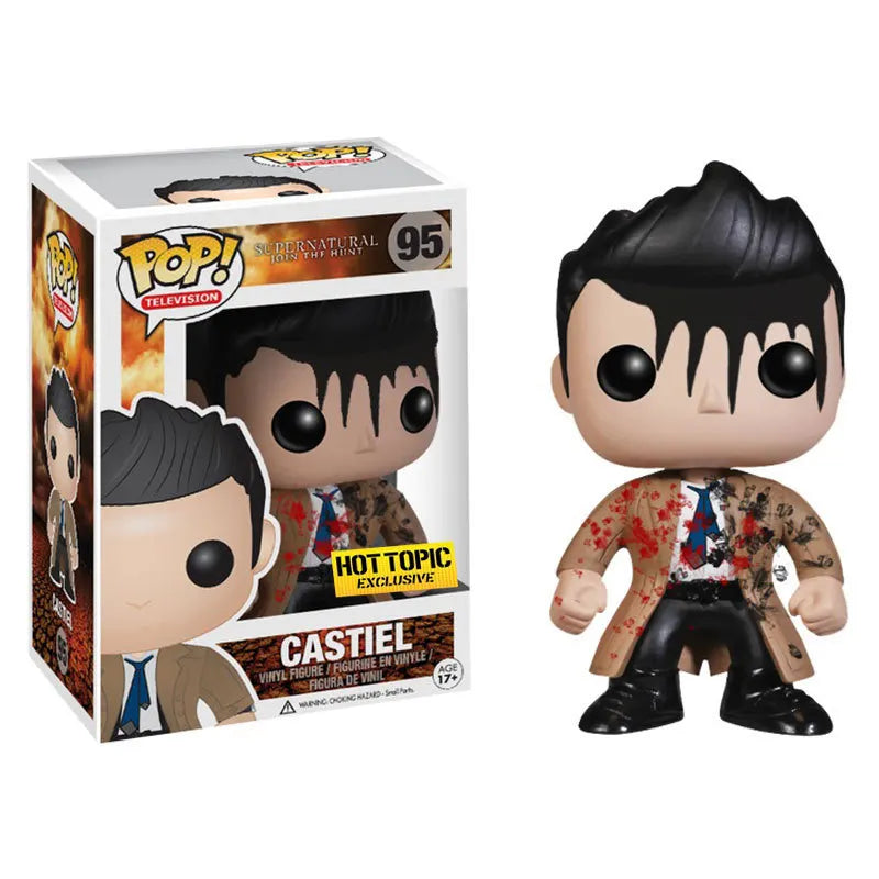 Funko POP TV Supernatural Figures - Sam, Dean, Castiel & Crowley | Hot Topic Exclusive Vinyl Collectibles