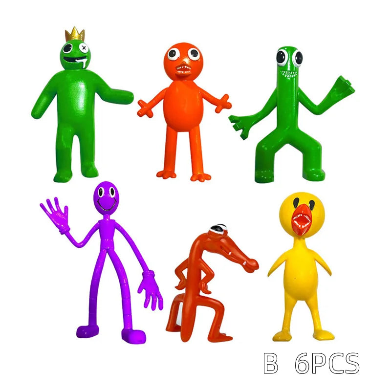 Figurines de monstres bleus Kawaii, jouets pour enfants