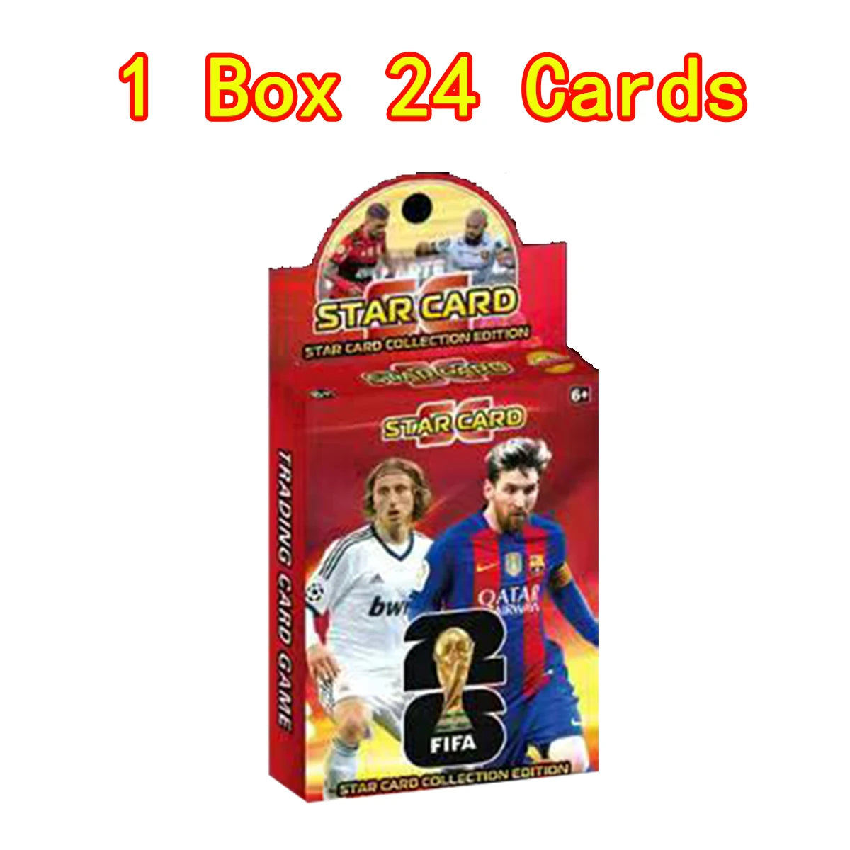 2025 New 24PCS Mini Messi Ronaldo Mbappe Neymar Cards LASER Collection Football Star Rare Game Toys