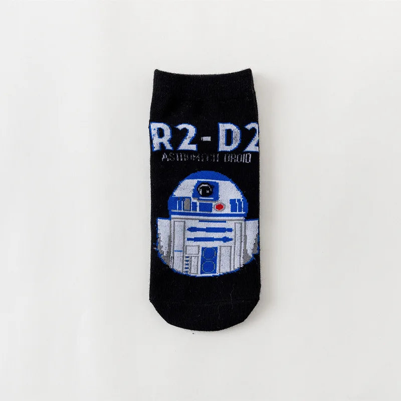 Star Wars Cosplay Socken – Lustige Yoda, R2-D2, Wookiee & Jedi Designs