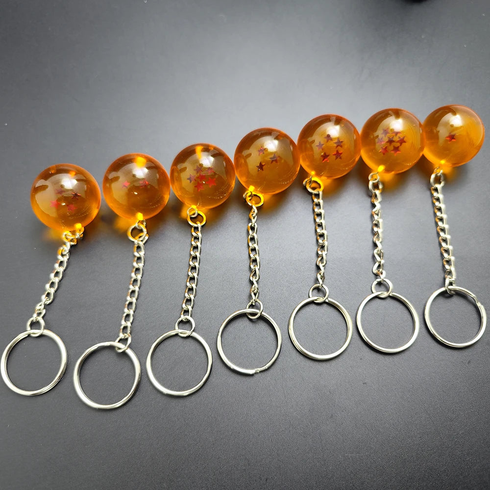 Anime Dragon Ball Keychain Fashion Jewellery Action Figures PVC Key Ring Bag Pendant