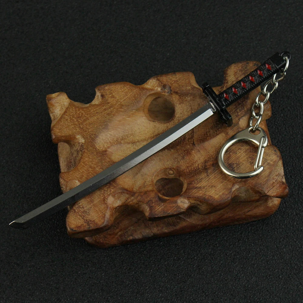 Bleach Anime-Halsketten- und Schlüsselanhänger-Set – Zangetsu Zanpakuto-Schwert und Hitsugaya Toshiro Katana-Zubehör