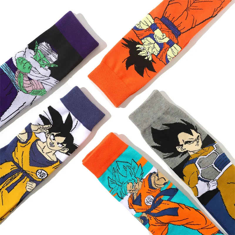 Dragon Ball Son Goku Anime Socken Hip Hop Print Skateboard Socken Casual Baumwolle